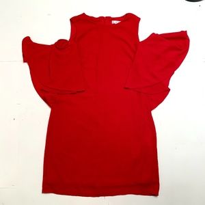 Red Dress w/ Cold Shoulders